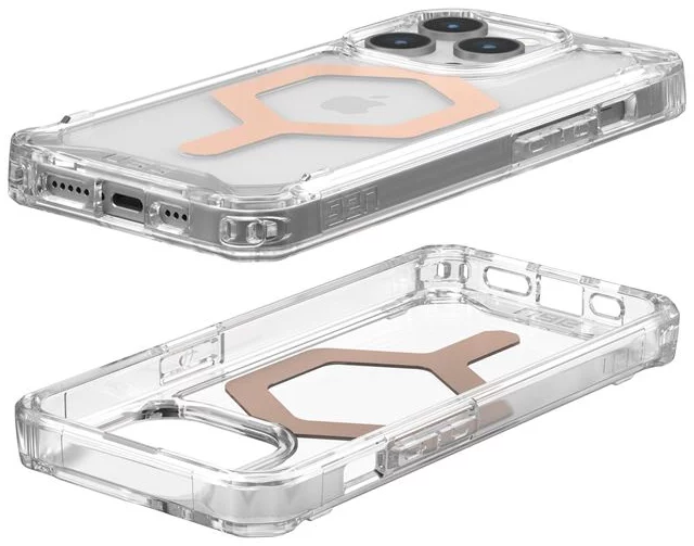 UAG FUNDA PLYO MAGSAFE IPHONE 15 PRO MAX TRANSPARENTE/ORO ROSA