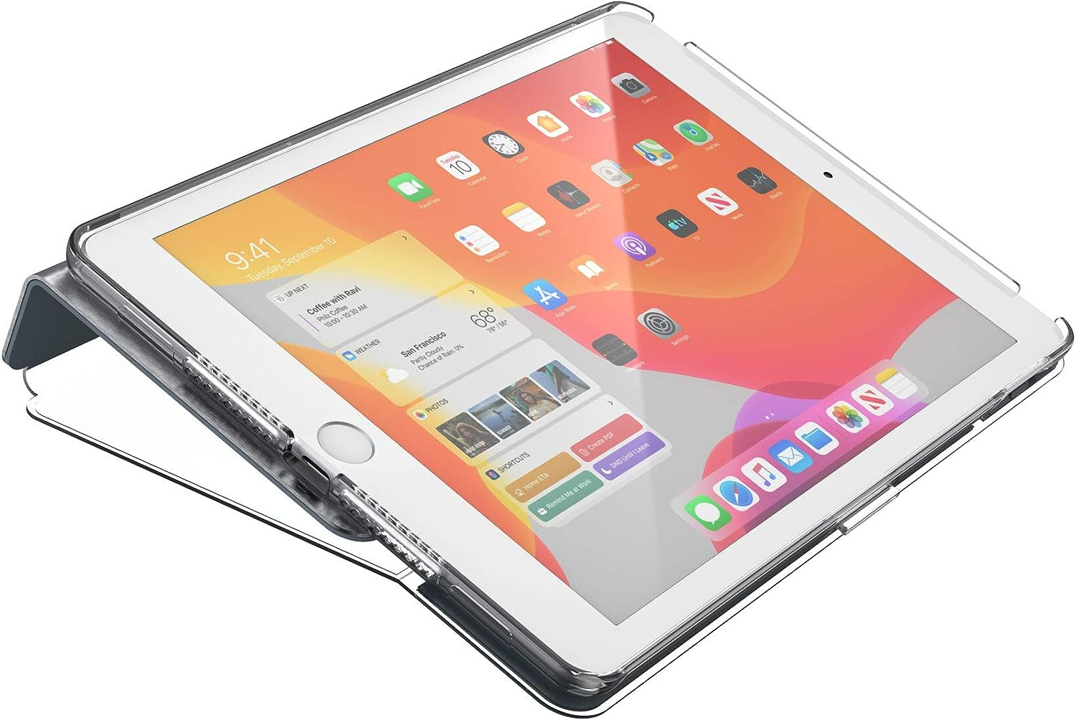 Case SPECK BALANCE Folio Clear para iPad Pro 10.2 - Gris metalico/transparente