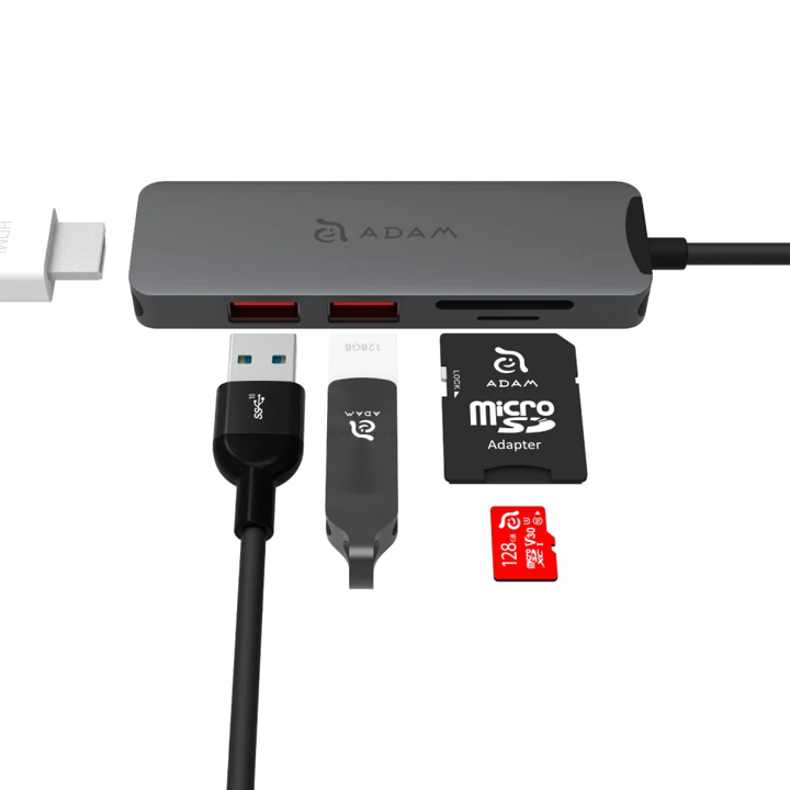 AE CASA HUB A05 5-IN-1 USB-C HUB, S GRAY