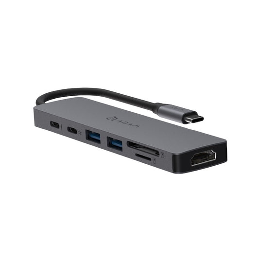 MULTIPUERTO ADAM ELEMENTS SE07 USB-C 7 EN 1 GREY