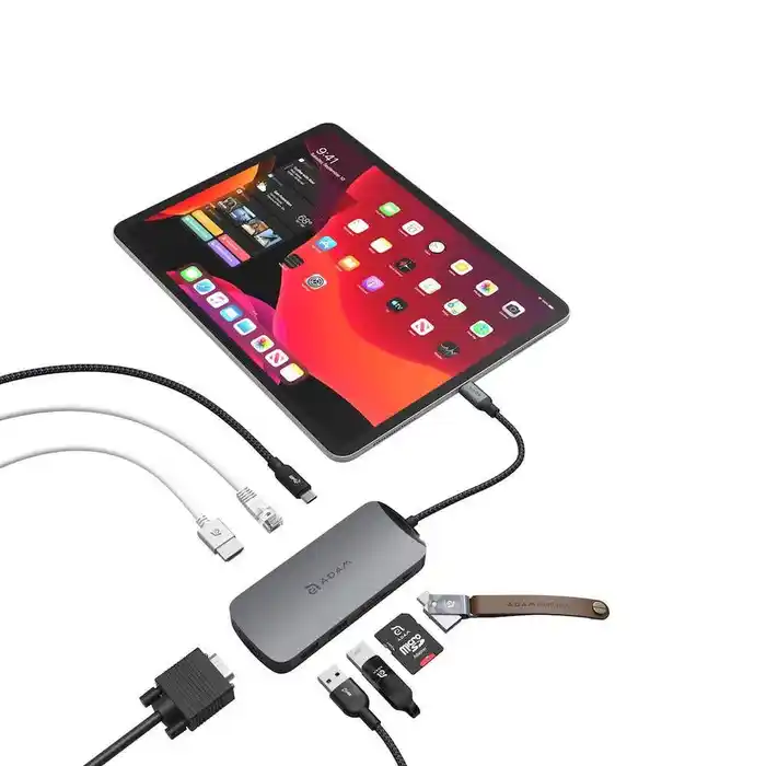 AE CASA HUB X 10-PORT USB-C 3.1 HUB GRAY