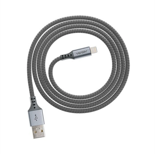 Cable de Aleacion Ventev de USB-C a Lightning de 4 pies - Acero