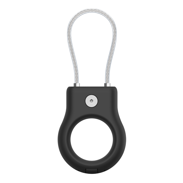 LLAVERO PREMIUM BELKIN GUAYA DE SEGURIDAD PARA AIRTAG - NEGRO