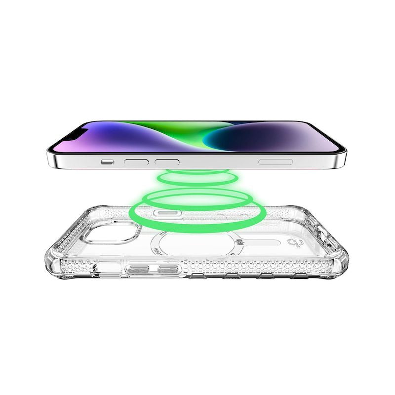 Case ITSKINS SUPREME MAGCLEAR Para iPhone 13/14 - Transparente