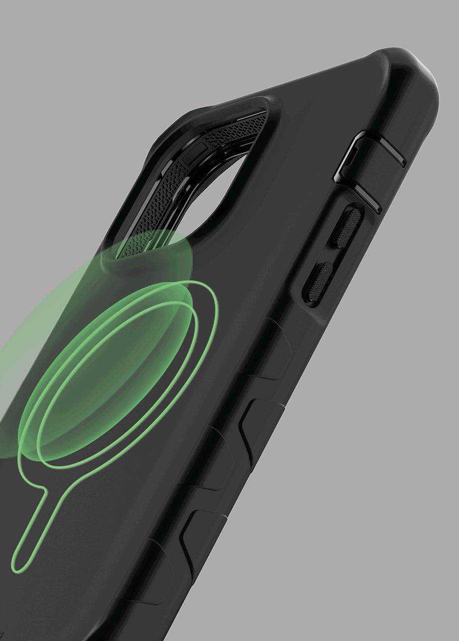 Case ITSKINS VAULT S MagSafe Para iPhone 13/14- Negro