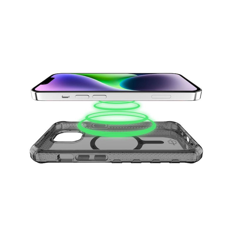Case ITSKINS SUPREME MAGCLEAR Para iPhone 14 Plus - Grafito