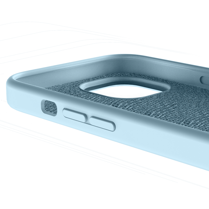 AVANA FUNDA VELVET CON MAGSAFE PARA IPHONE 15 AZUL