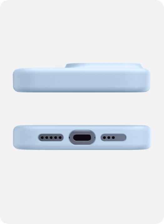 AVANA FUNDA VELVET CON MAGSAFE PARA IPHONE 15 PRO AZUL
