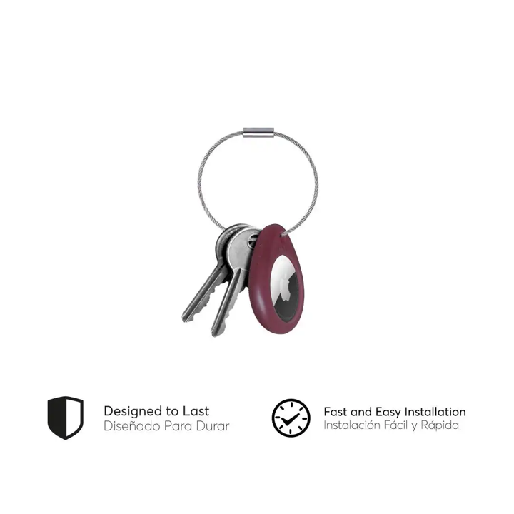 Llavero NCO RINGTAG GRIP 3M Para AirTag - Sangria