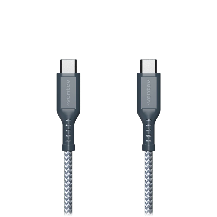 CABLE VENTEV BRAIDED USB-C A USB-C 1.8M GRY