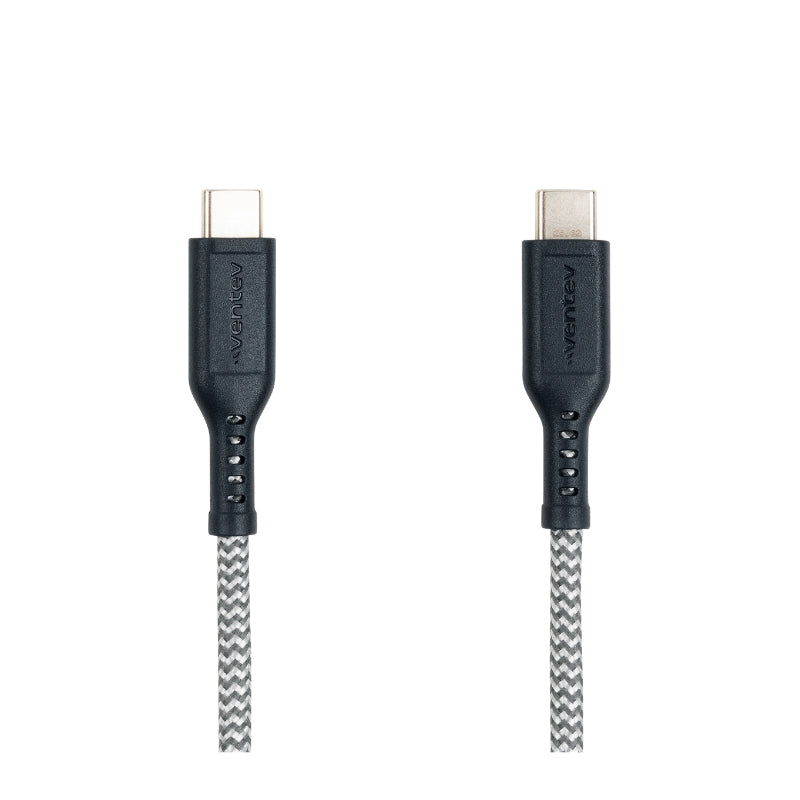CABLE VENTEV BRAIDED USB-C A USB-C 1.8M GRY