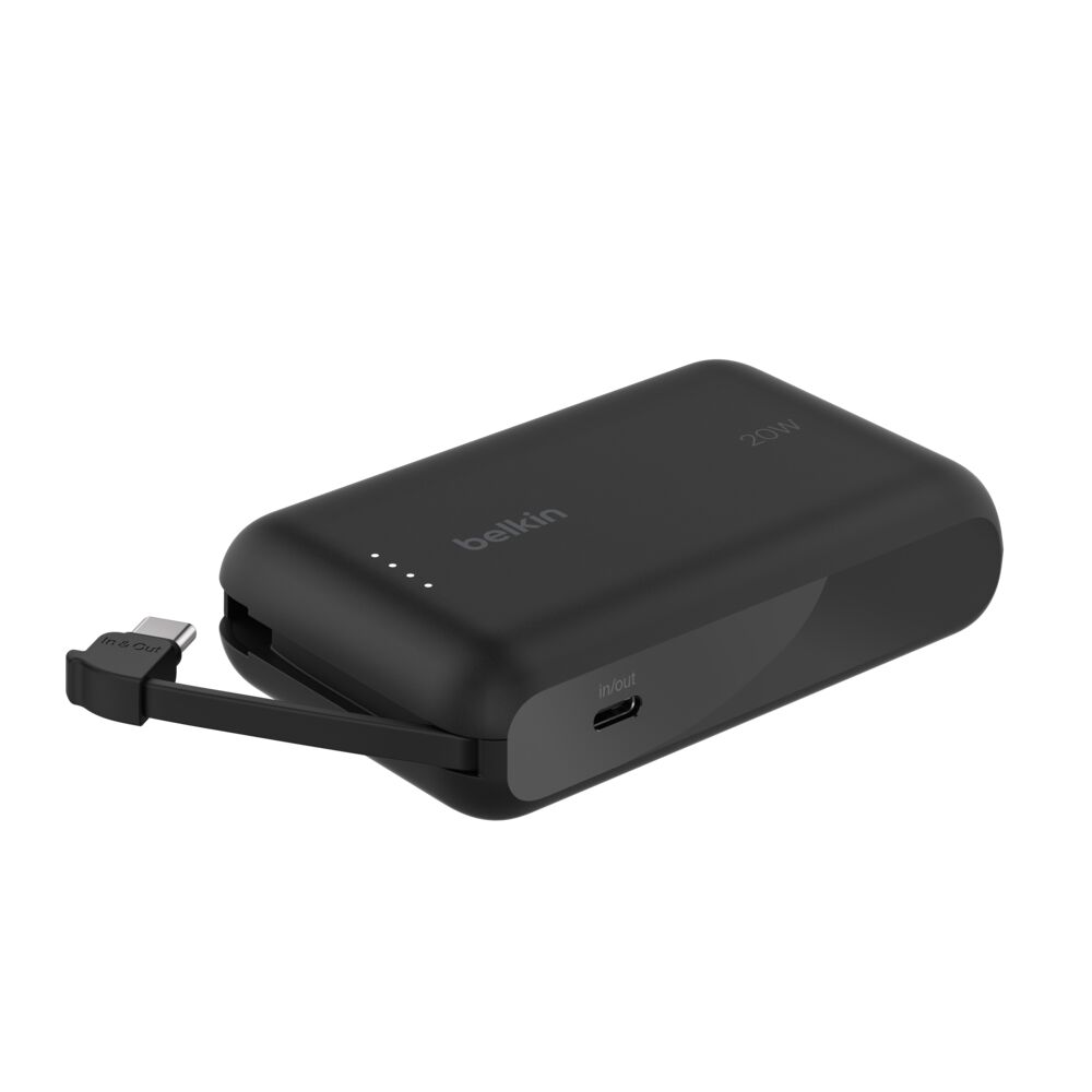 Belkin BoostCharge モバイルバッテリー 10000mAh BATERIA BELKIN 20W BOOSTCHARGE 10000 mAh CABLE USB-C BLACK