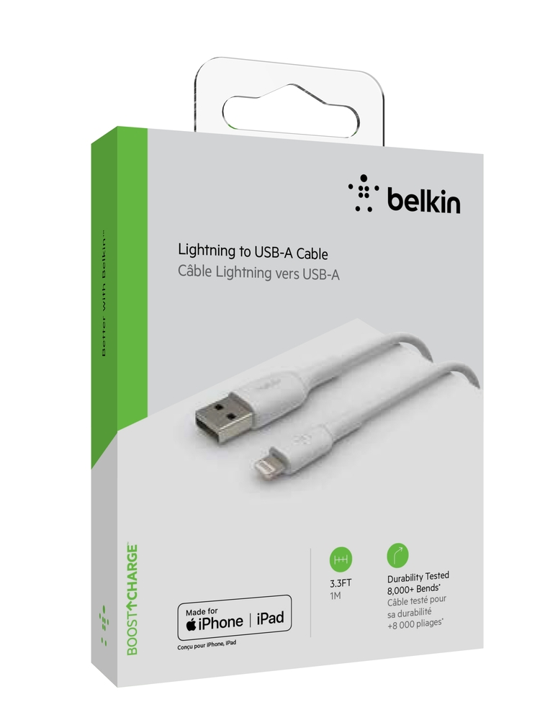 Cable Belkin USB-A a Lightning (1m) Mixit