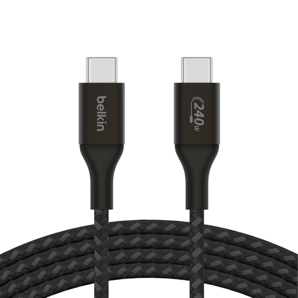 CABLE DE CARGA BELKIN BOOSTCHARGE USBC/USBC 240W 2M BLACK