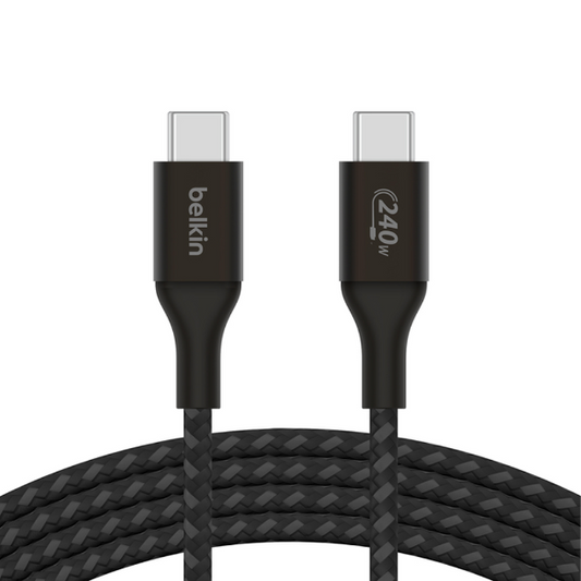 CABLE DE CARGA BELKIN BOOSTCHARGE USBC/USBC 240W 2M BLACK