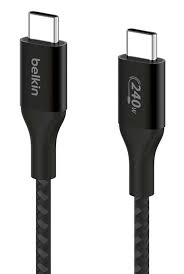 CABLE DE CARGA BELKIN BOOSTCHARGE USBC/USBC 240W 2M BLACK