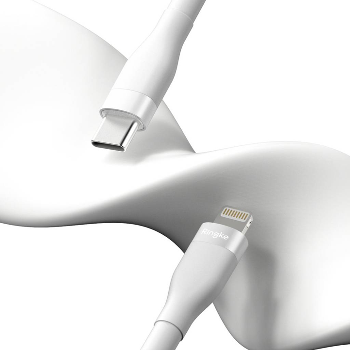 Cable RINGKE USB-C a Lightning de 2M -Blanco