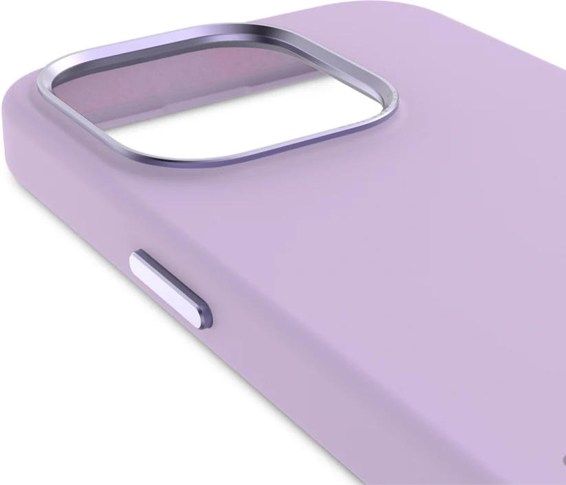 Case de silicona antimicrobiana DECODED para iPhone 15 Pro - Lavanda