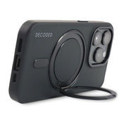 Case de soporte de lazo transparente de plastico reciclado para iPhone 15 Pro -  Negro Esmerilado