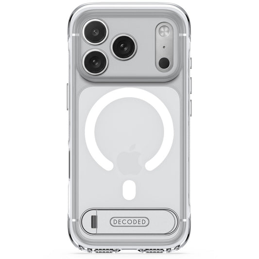 CASE DECODED HYBRID STAND IPHONE 18 PRO FROSTED WHITE