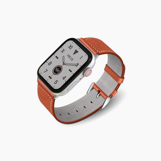 Correa NCO en cuero para Apple Watch (todas las tallas)- Caramelo