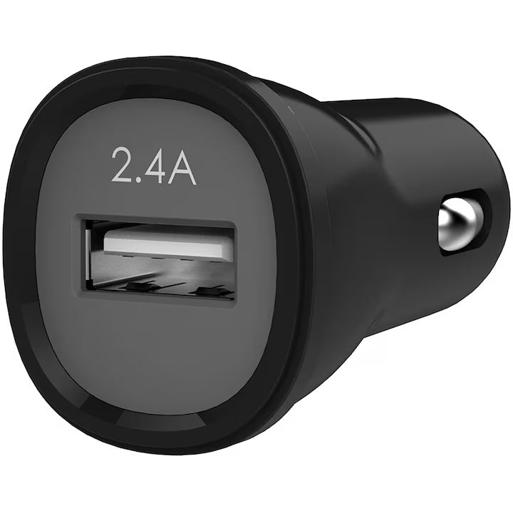 KX USB CAR CHGR 2.4AMP-BK