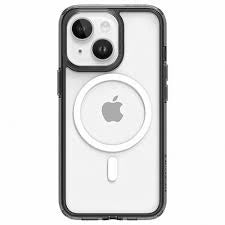 ESTUCHE MAGSAFE IPHONE 15 PLUS TRANS/BLK