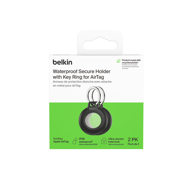 SOPORTE BELKIN LLAVERO AIRTAG PACK2 BLK