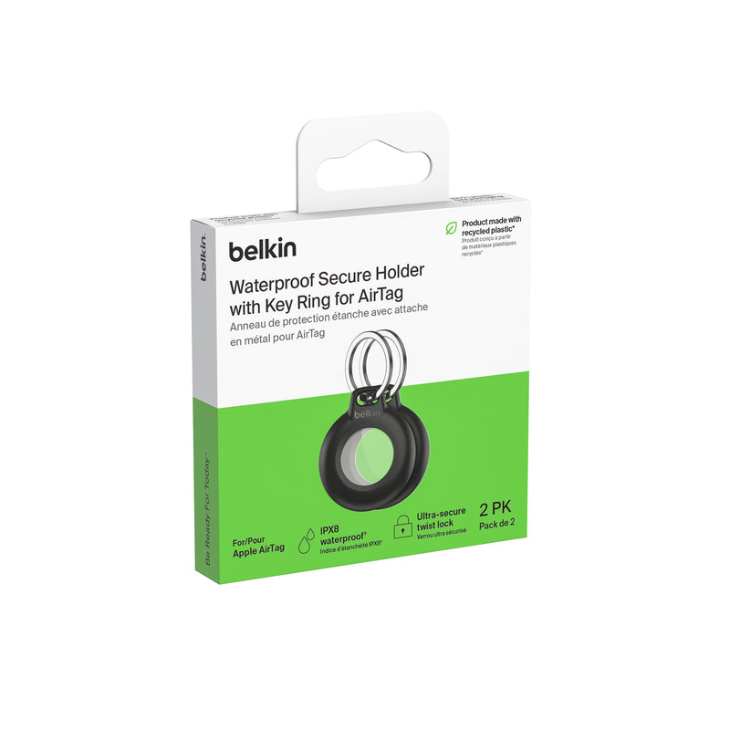 SOPORTE BELKIN LLAVERO AIRTAG PACK2 BLK