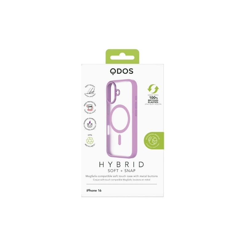 CASE QDOS HYBRID SOFT IPH 16 PNK