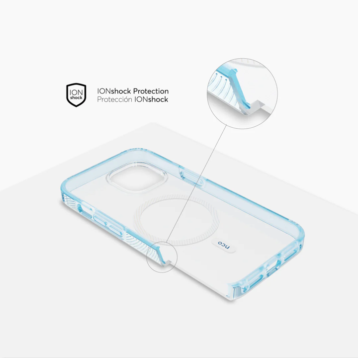 Case NCO SAFECASE FORCE con MagSafe Para iPhone 14 - Transparente