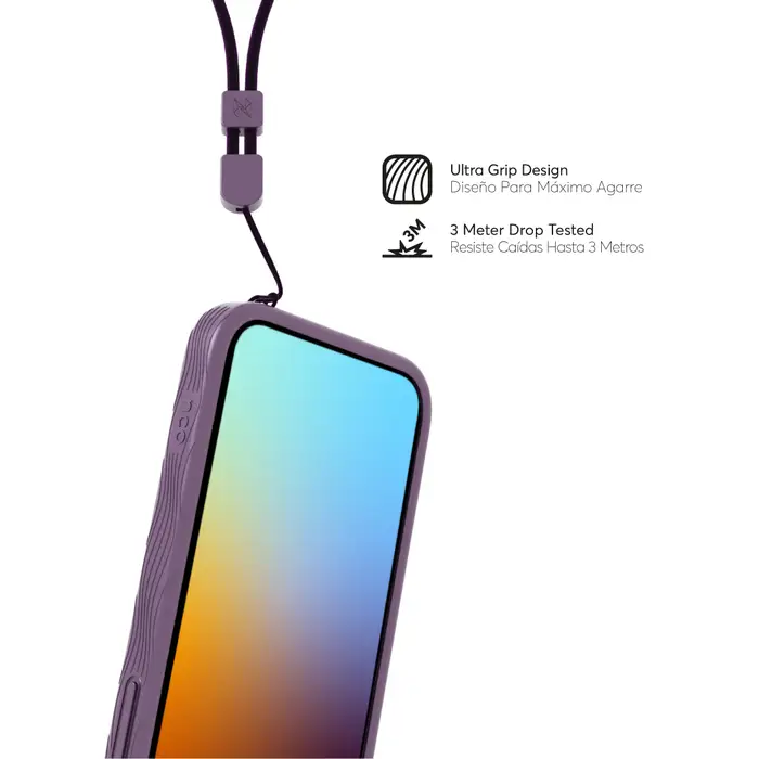 Case NCO SAFECASE GRIP con MagSafe para iPhone 14 - Berry