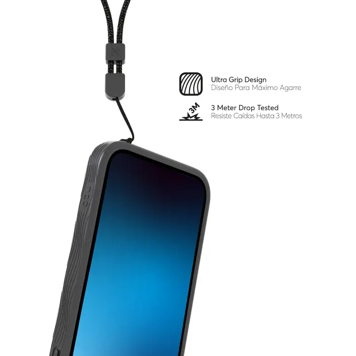 Case NCO SAFECASE GRIP con MagSafe para iPhone 14 Plus - Negro