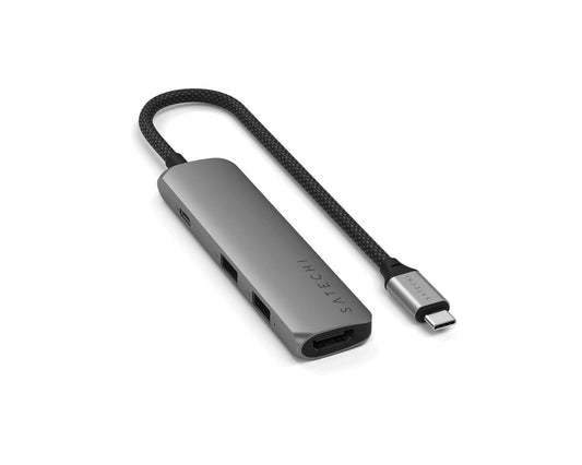 MULTIPUERTO SATECHI USB-C 4 EN 1 4K SPACE GRAY