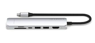 MULTIPUERTO SATECHI USB-C 7 EN 1 4K ETHERNET SILV ER