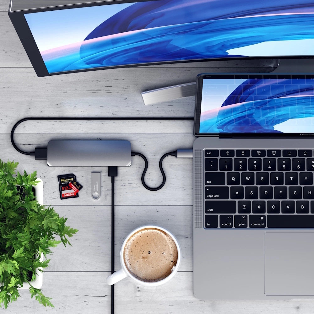 SATECHI SLIM TYPE-C M-P ADAPTER V2 