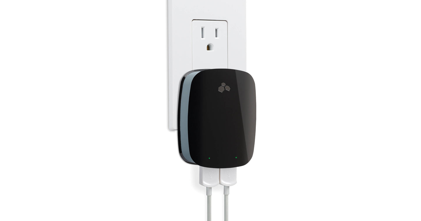 KX DOUB D 2.1AMP USB IPAD/IPHO/IPOD-BK