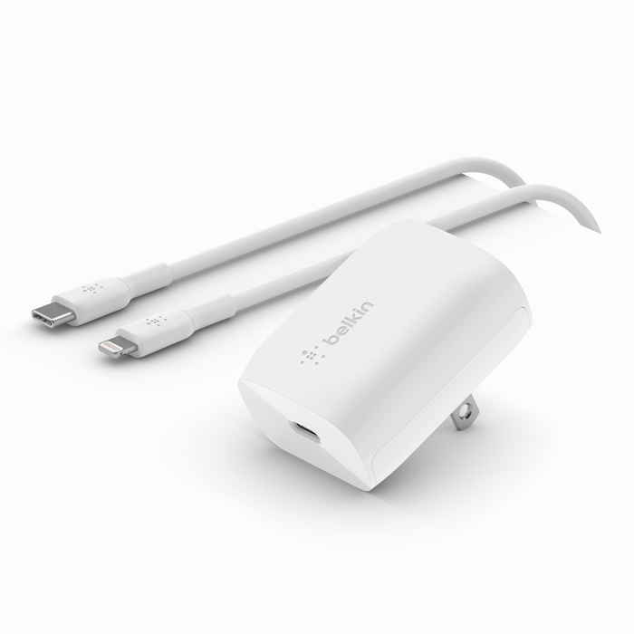 Cargador Belkin 20w - USB-C PPS - Blanco + Cable USB-C - Lightning – Mac  Store Panamá