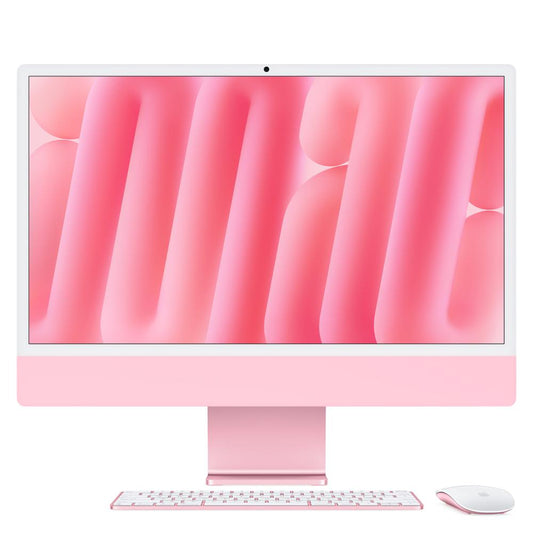 iMac con pantalla Retina 4,5K de 24 pulgadas: Chip M4 de Apple con CPU de 10 núcleos y GPU de 10 núcleos, 256 GB SSD - Rosa
