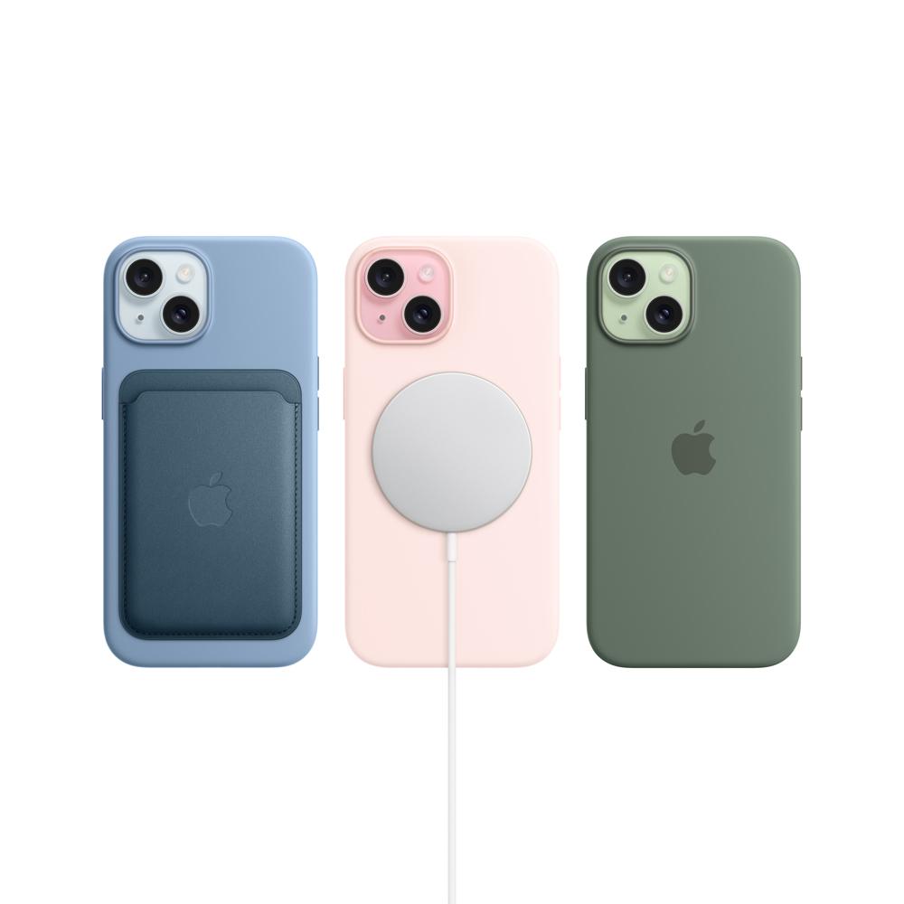 iPhone 15 rosa vista posición 9