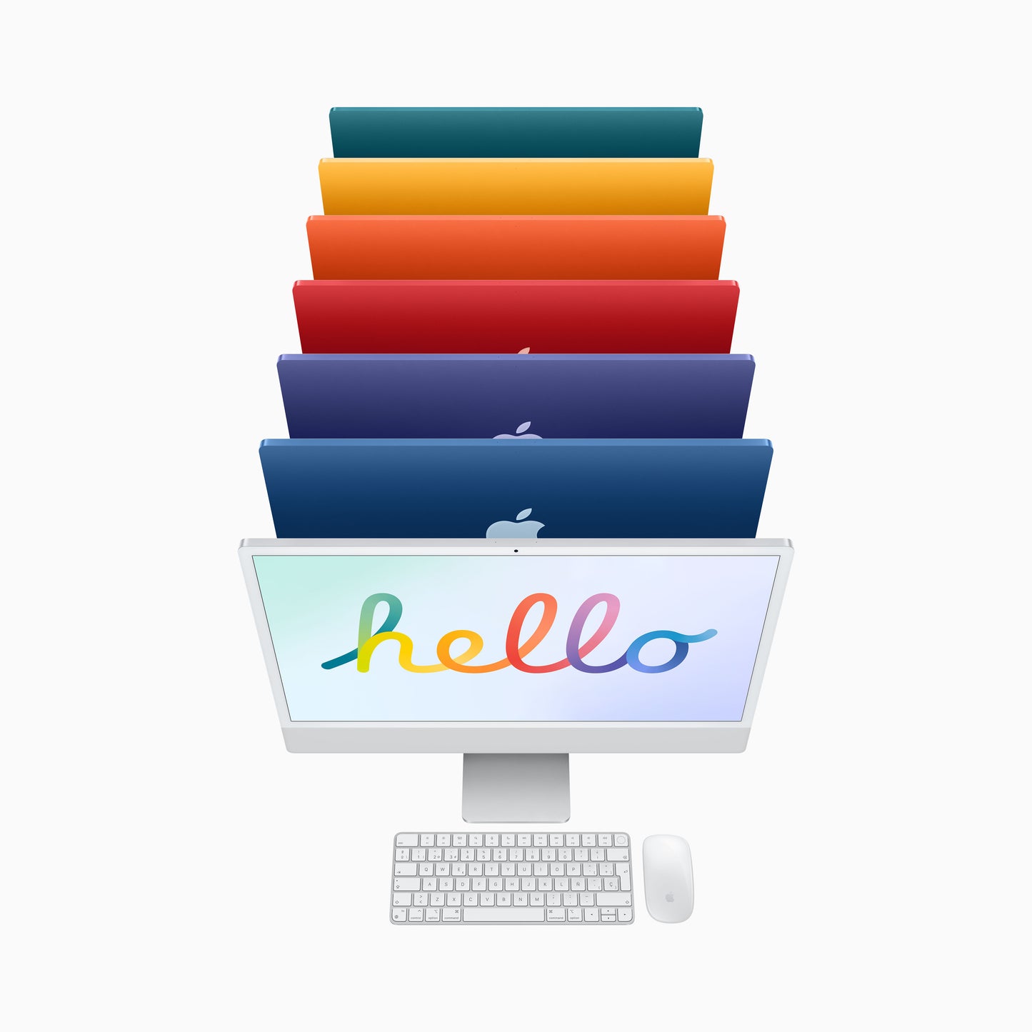 iMac con pantalla Retina 4,5K de 24 pulgadas Chip M1 de Apple con CPU de ocho núcleos y GPU de ocho núcleos