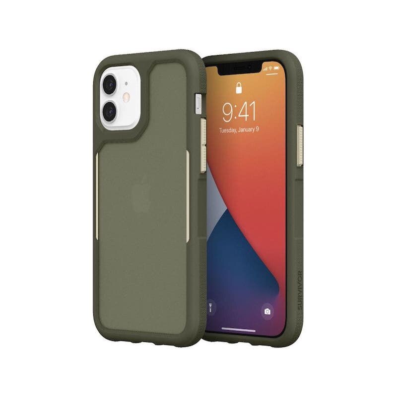 CASE GRIFFIN SURVIVOR ENDURANCE PARA IPHONE 12/12 PRO - GREEN