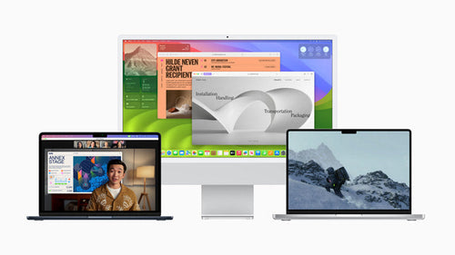Unos dispositivos apple para mostrar como activar airdrop.