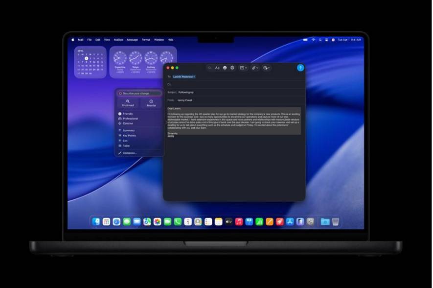 Un Macbook con el chip M5 en funcionamiento 