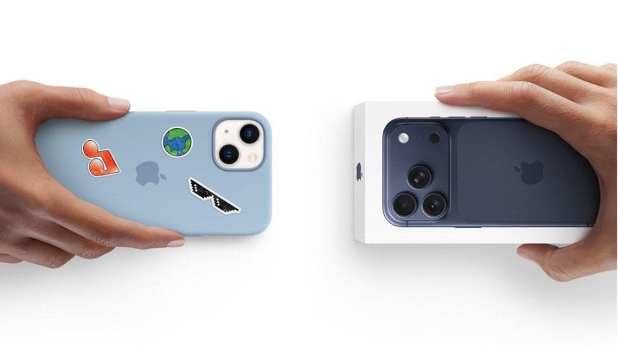 Dos iPhones para ilustrar cómo resetear un iPhone