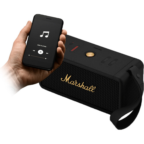 Altavoz MARSHALL MIDDLETON Bluetooth Portatil  -  Negro/laton