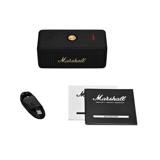 Parlante Marshall Emberton II Portable Bluetooth - Negro/Latón