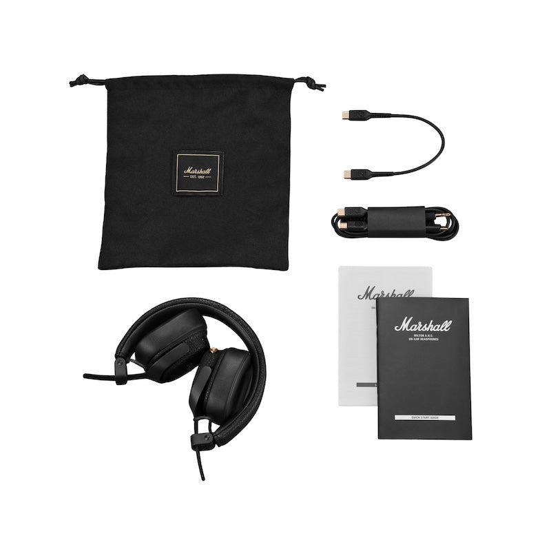 AUDIFONOS MARSHALL MILTON ANC ON EAR BLUETOOTH BLACK