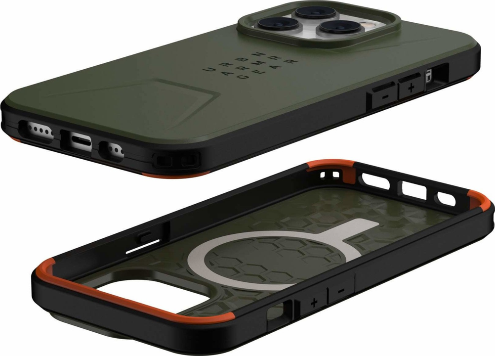 Case UAG CIVILIAN MAGSAFE Para iPhone 14 Pro - Olive