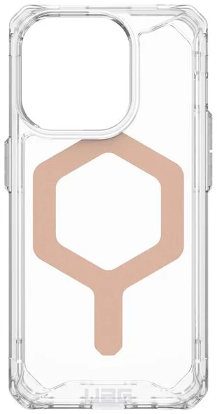 FUNDA MAGSAFE IPHONE 15 PROMAX TRAN/ORO.